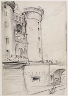 KT 1991 087
<br/>
De Argonese Boog van het Castello te Napels
<br/>
<em>Sjollema, Johan Sybo ('Joop') (1900-1990)</em>